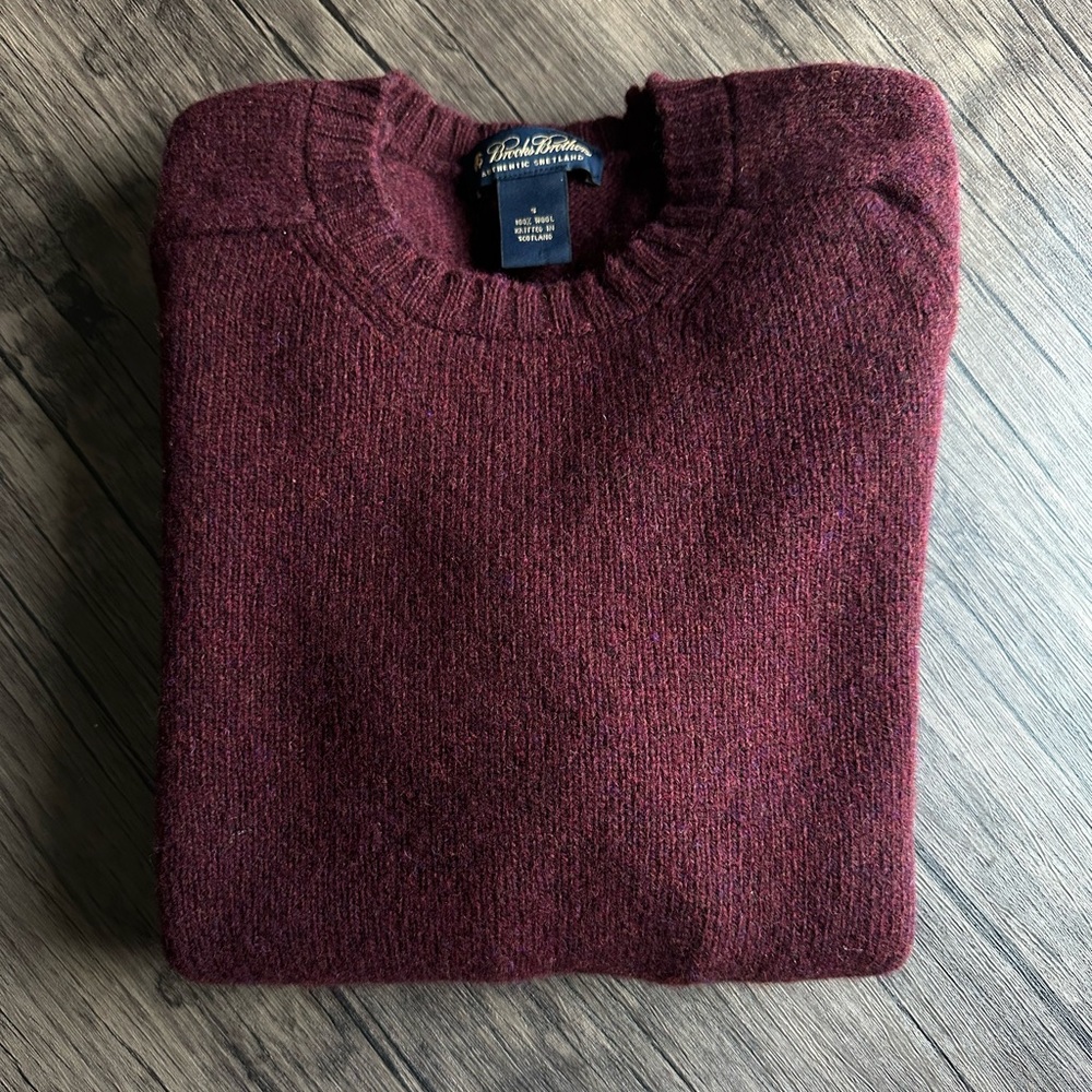 Brooks Brothers Authentic Wool Sweater - Small